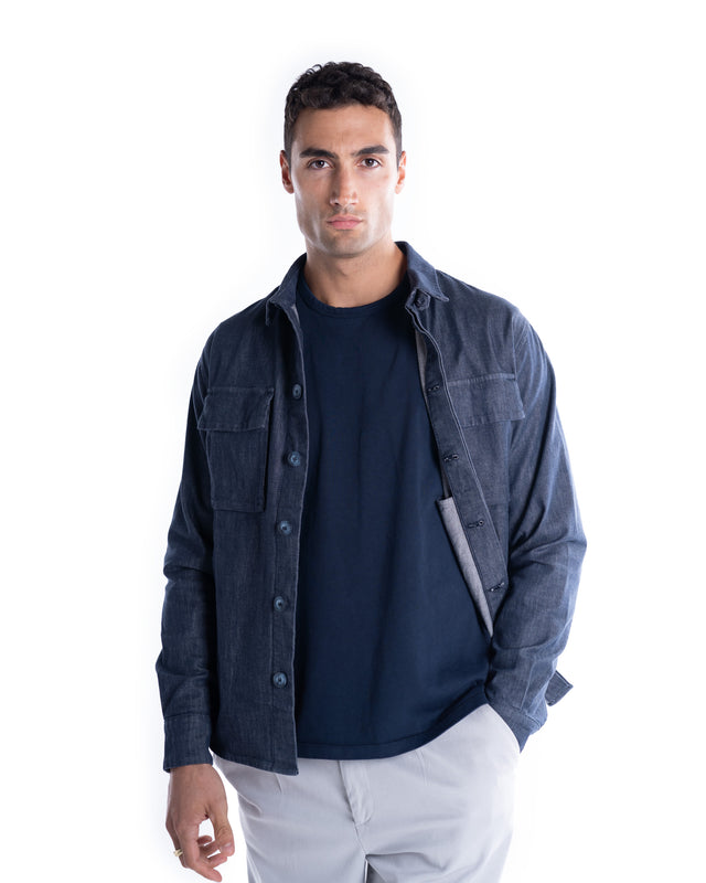 OVER SHIRT TASCHE DENIM