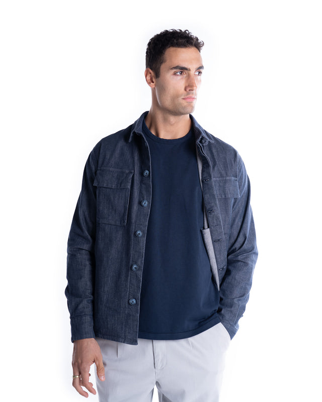 OVER SHIRT TASCHE DENIM