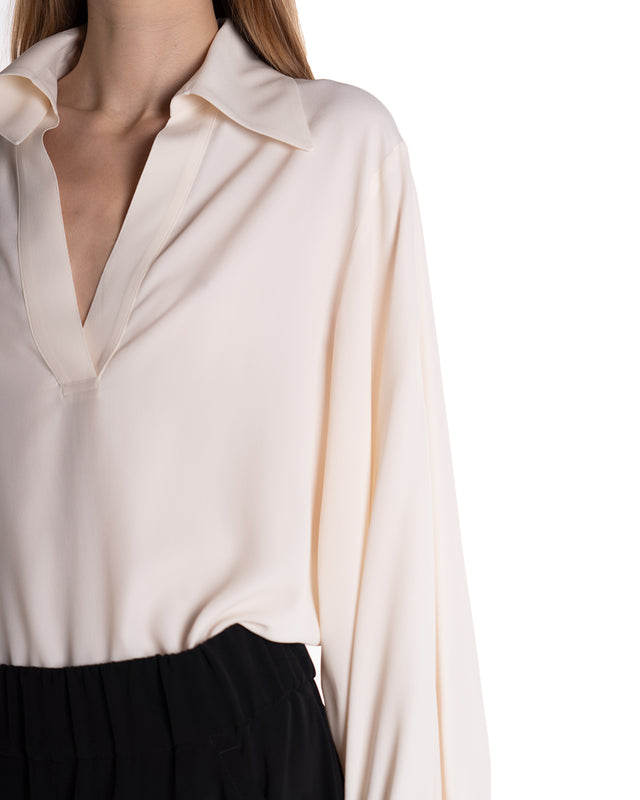 Camicia Polo Misto Seta