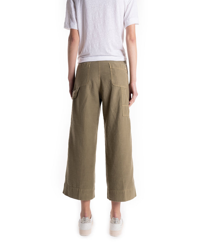 Pantaloni Wide-Leg Cropped