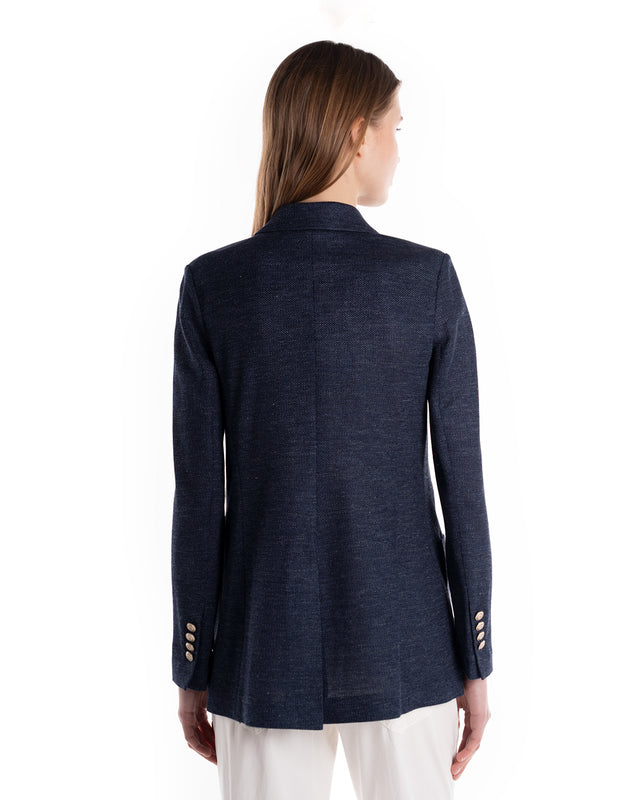 Giacca Doppio Petto Lino Cotone