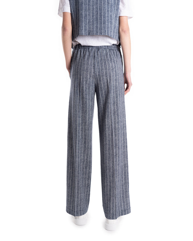 Pantaloni Coulisse Gessato