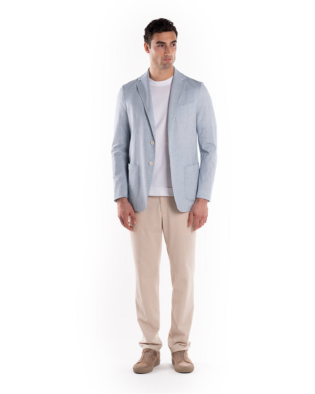 Giacca Diagonale Filo Di Scozia