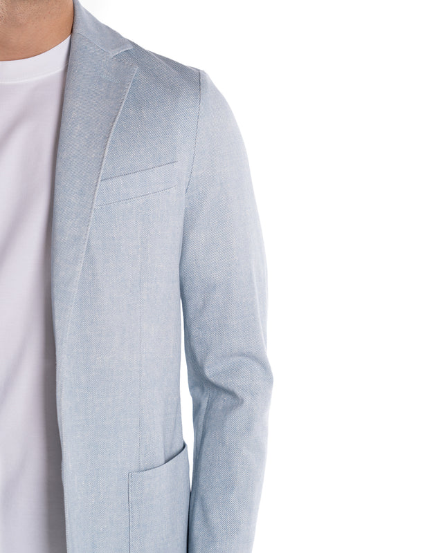 Giacca Diagonale Filo Di Scozia