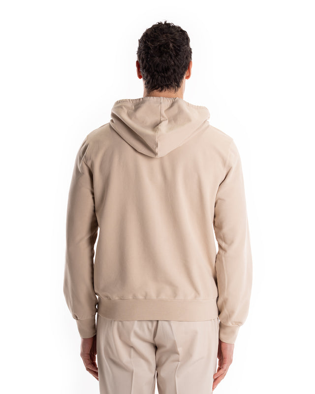 FELPA FULLZIP CAPPUCCIO