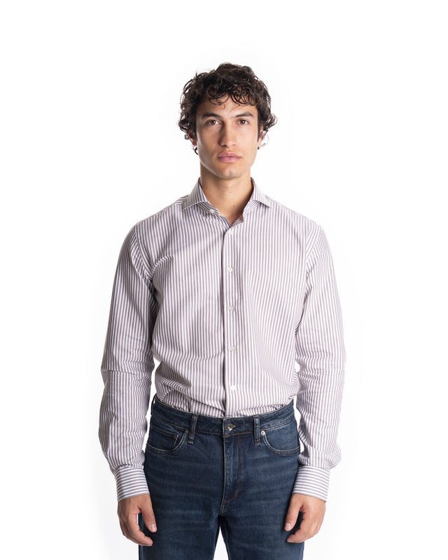 CAMICIA RIGA TRAVEL MELANGE