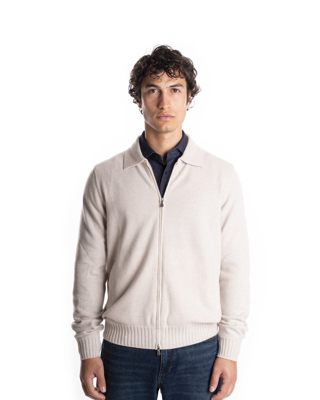 GIUBBINO ZIP CASHMERE
