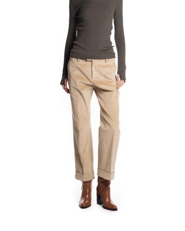 PANTALONE RISVOLTO VELLUTO