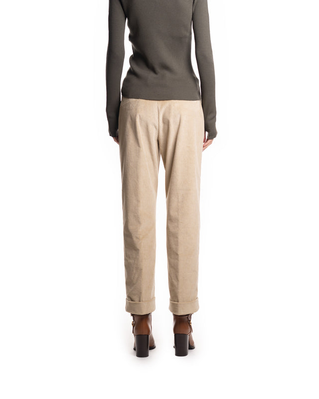 PANTALONE RISVOLTO VELLUTO