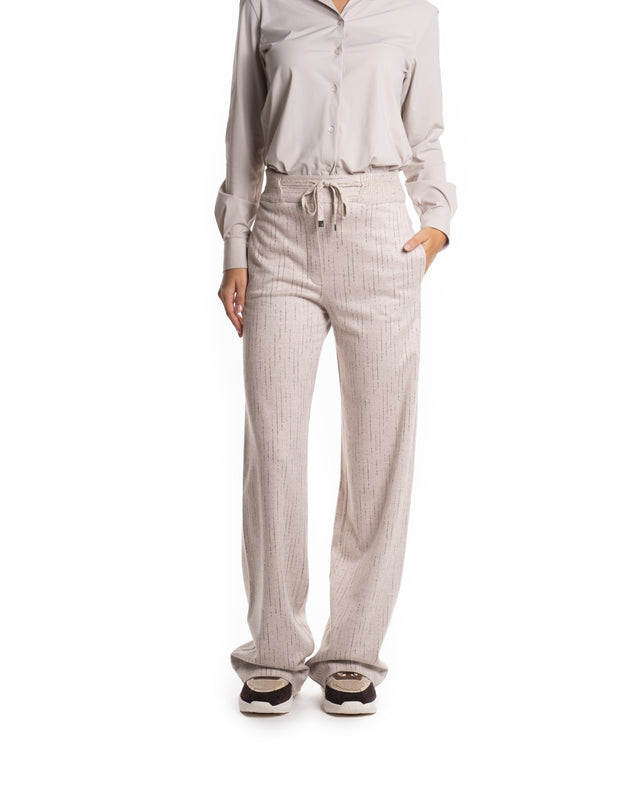 PANTALONE GESSATO COULISSE