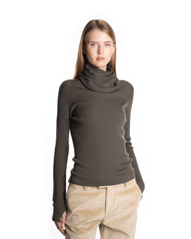 MAGLIA COLLO CAPPUCCIO