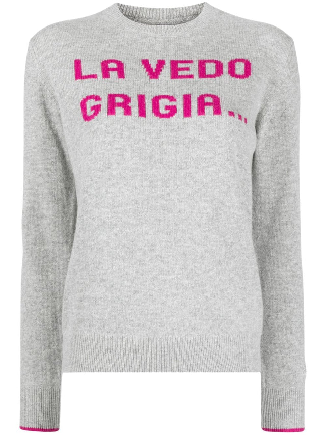 MAGLIA LA VEDO GRIGIA