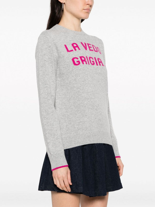 MAGLIA LA VEDO GRIGIA