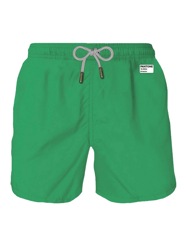 Costume da bagno uomo tessuto leggero verde erba Lighting Pantone