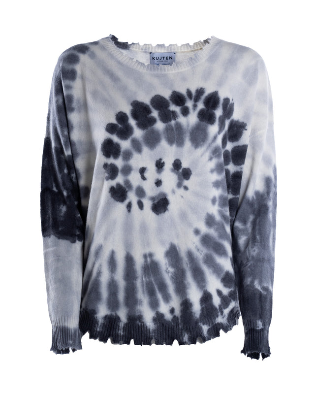 MAGLIA GIROCOLLO CON ROTTURE CASHMERE