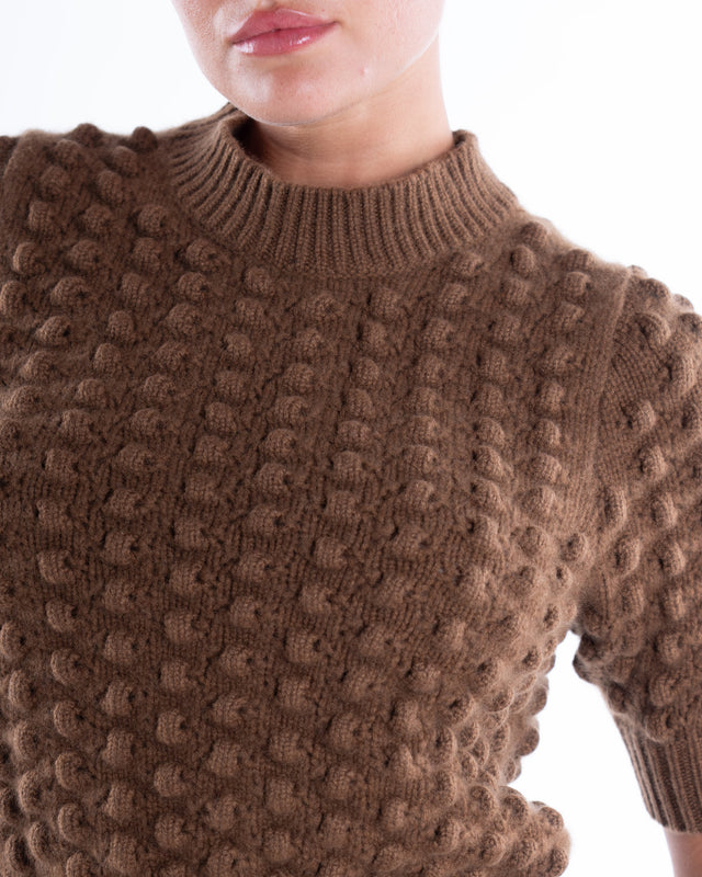 Maglia girocollo lavorazione rilievo