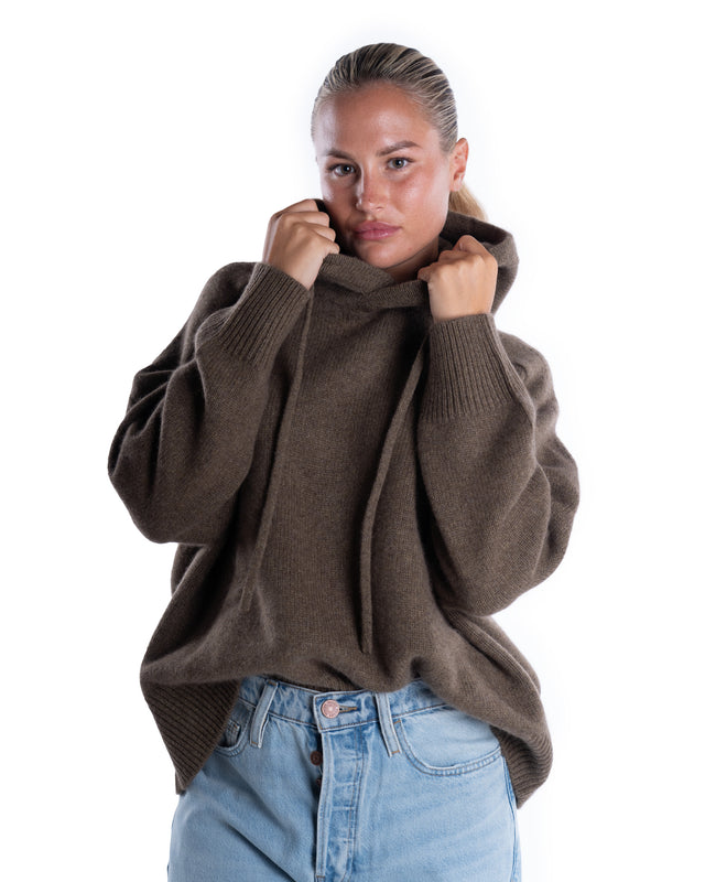 FELPA CAPPUCCIO OVER CASHMERE