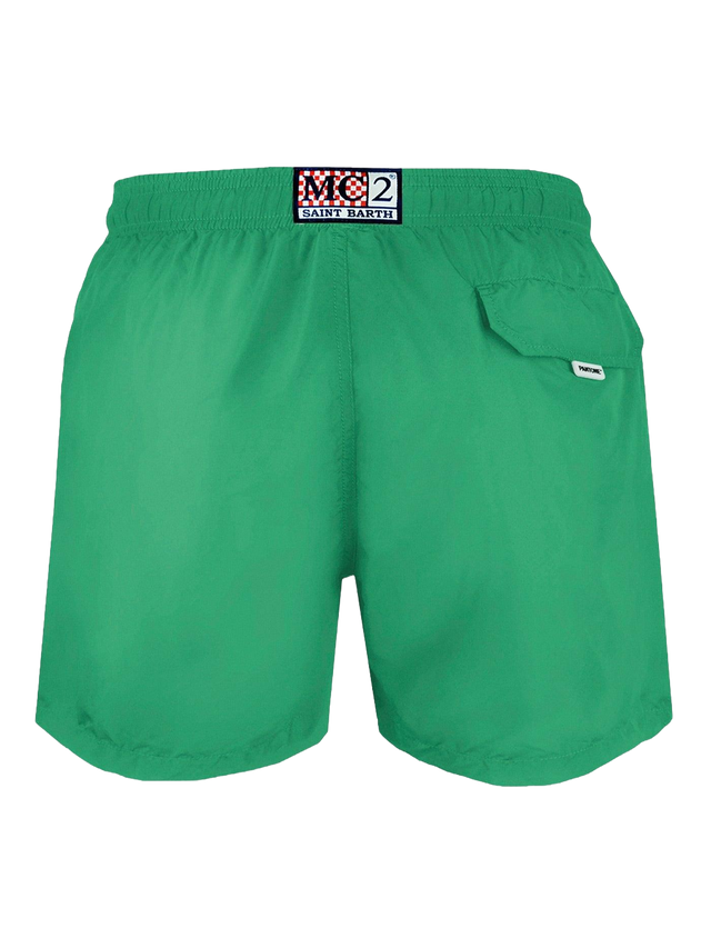 Costume da bagno uomo tessuto leggero verde erba Lighting Pantone