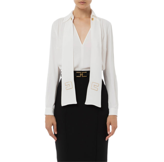 CAMICIA IN VISCOSA CON SCIARPA