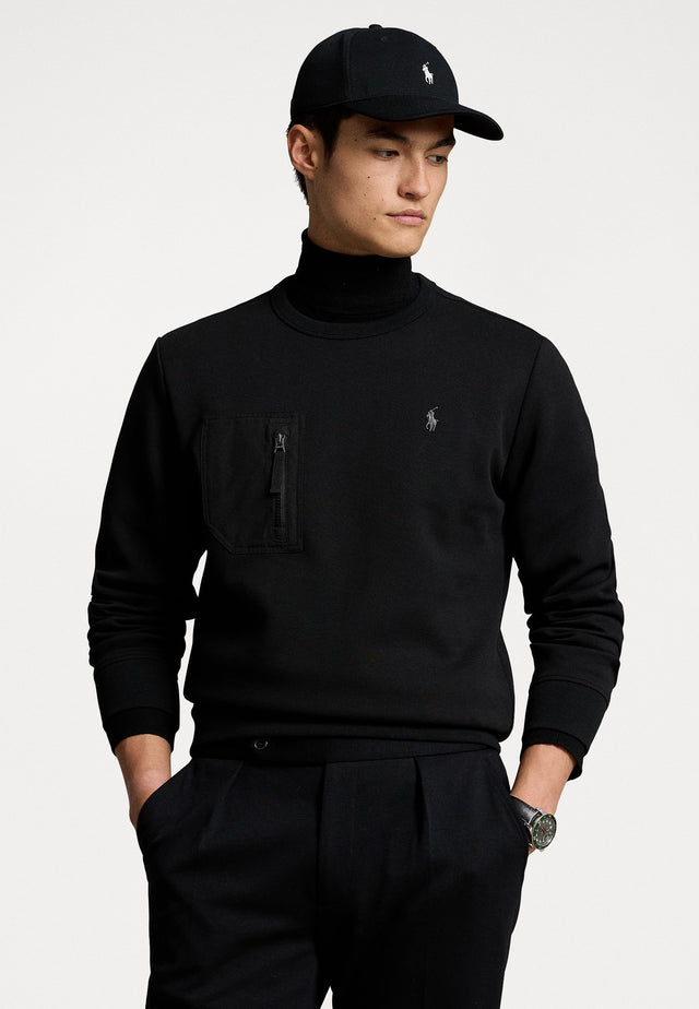MAGLIA GIROCOLLO TASCA ZIP