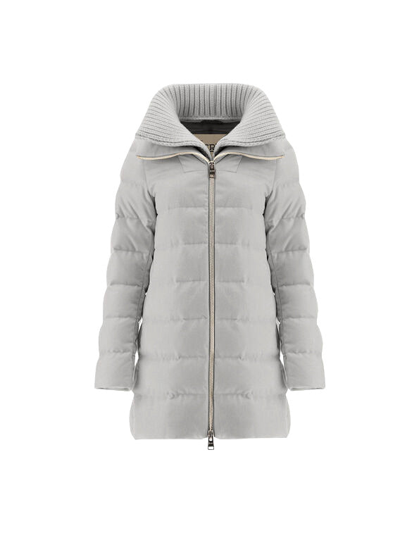 PIUMINO CACHEMIRE COLLO LANA