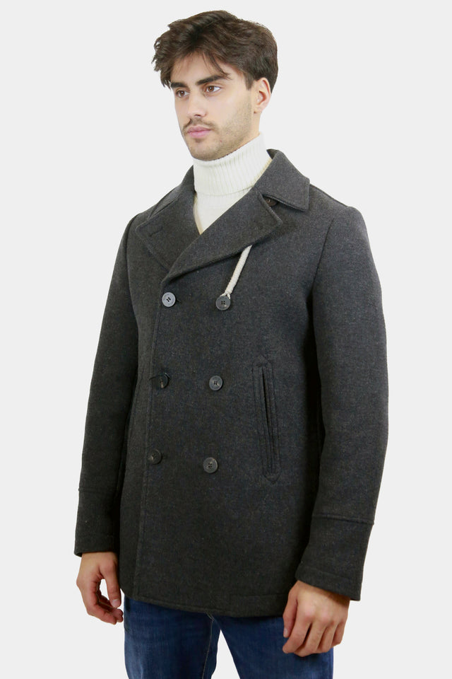 PEACOAT RAIN WOOL
