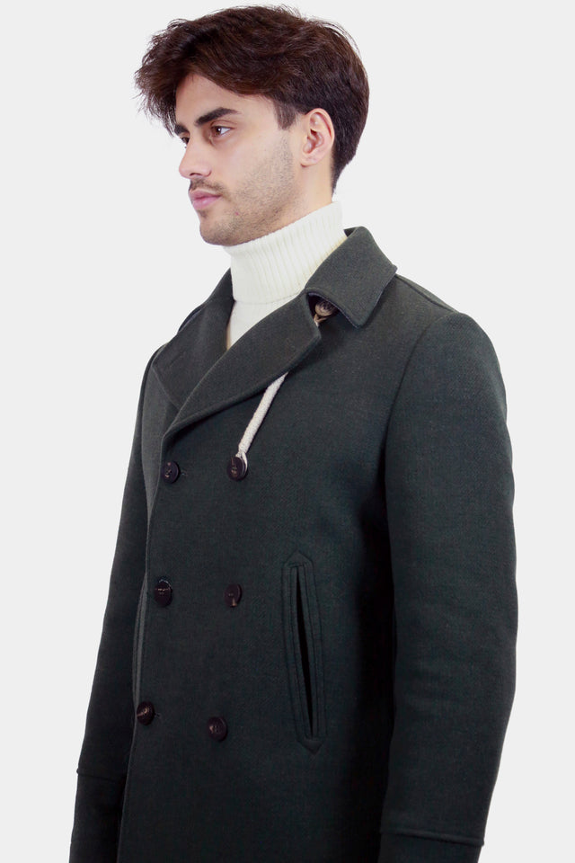 PEACOAT RAIN WOOL