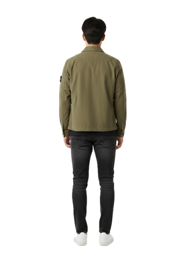 OVERSHIRT COTONE SMERIGLIATO