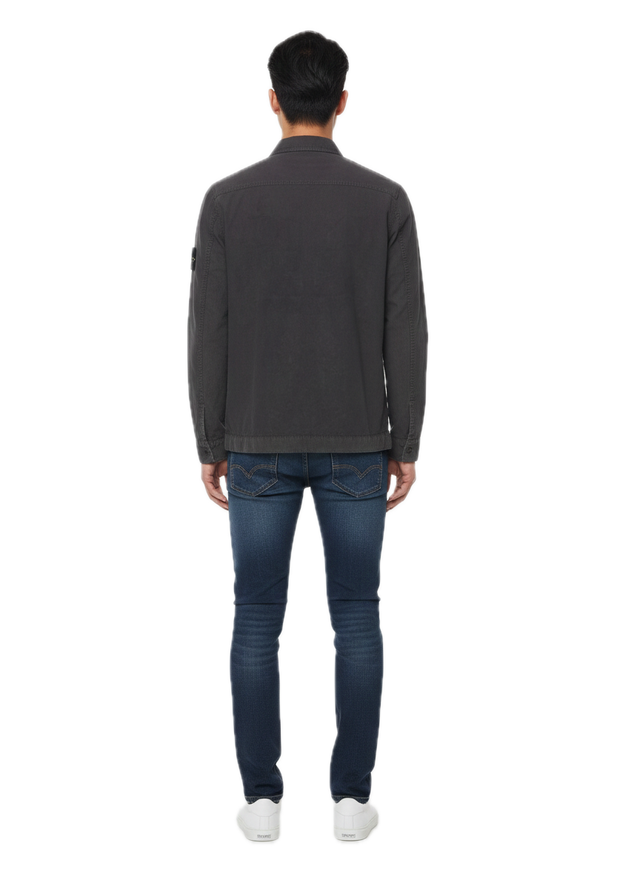 OVERSHIRT COTONE SMERIGLIATO