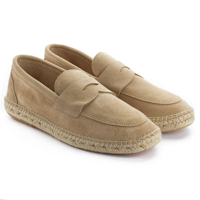 MOCASSINO SUEDE FONDO CORDA