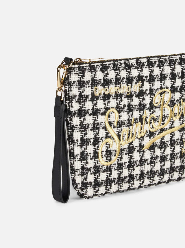 BORSA TRACOLLA PIED DE POULE