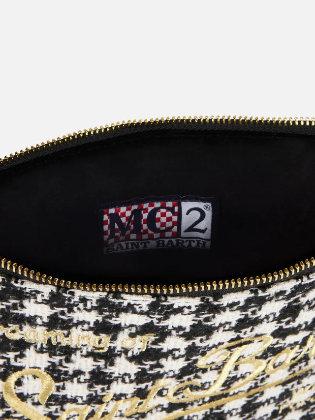 BORSA TRACOLLA PIED DE POULE