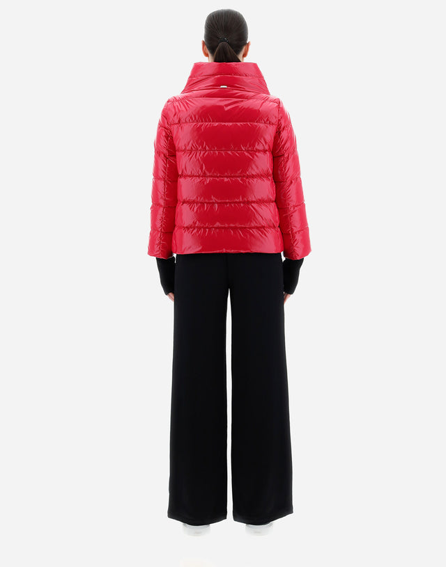 PIUMINO ZIP CORTO LACCATO