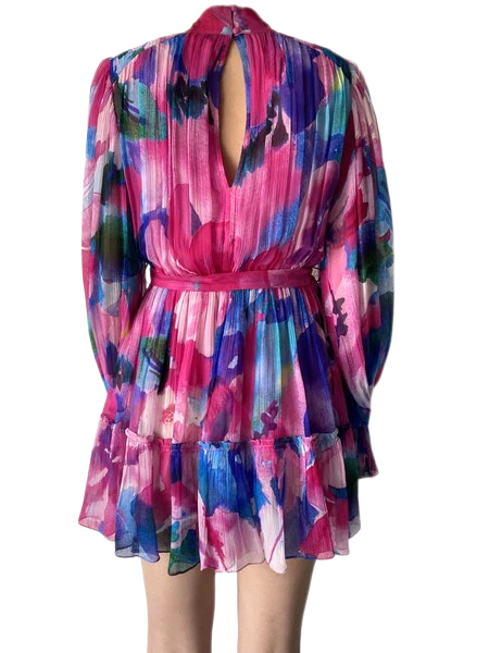 VESTITO FLOREALE CON CINTURA