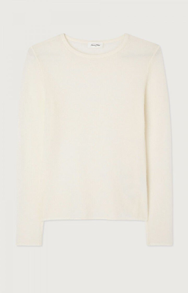 MAGLIA GIROCOLLO PANNA