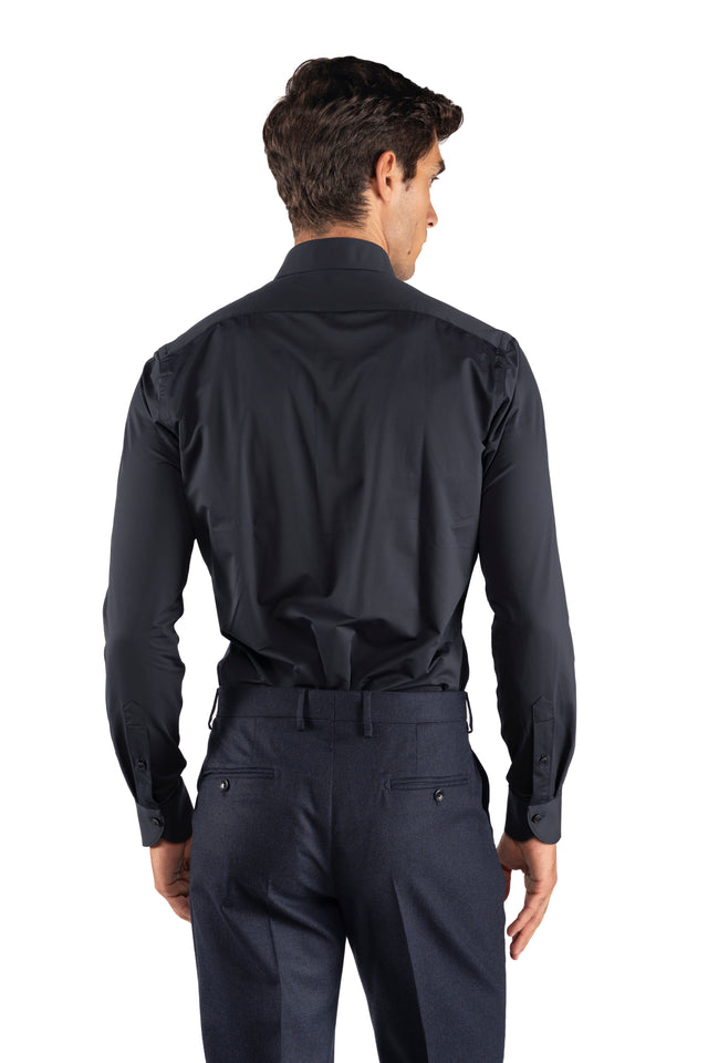 CAMICIA ACTIVE TINTA UNITA NAVY