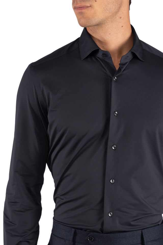 CAMICIA ACTIVE TINTA UNITA NAVY