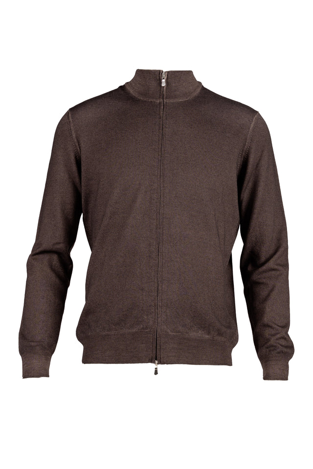 FELPA FULL ZIP MERINO WASH