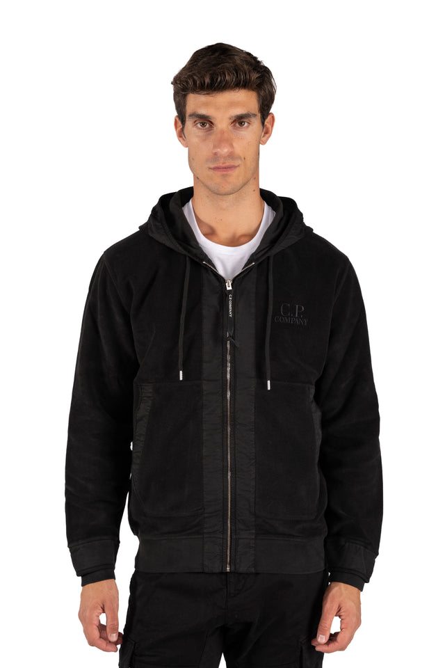 FELPA ROVESCIATA ZIP