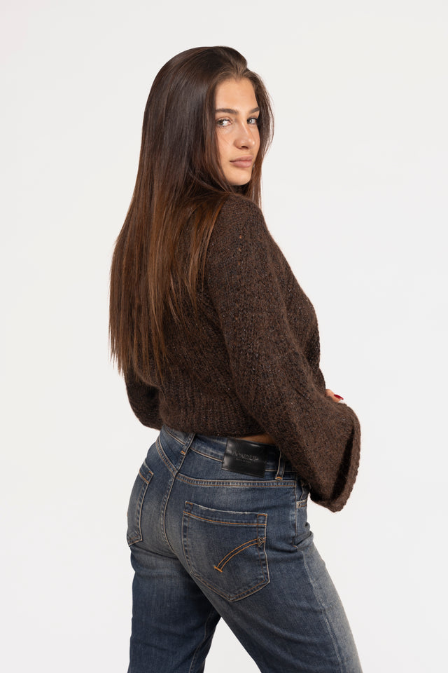 MAGLIA COLLO ALTO ALPACA LUREX