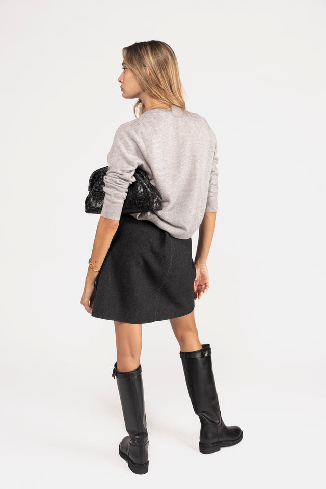 GONNA MAGLIA REVERSIBILE