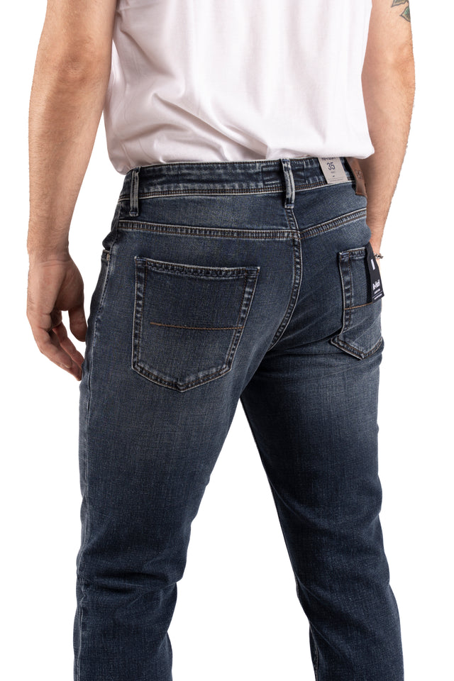 JEANS DENIM SCURO SBAFFATO