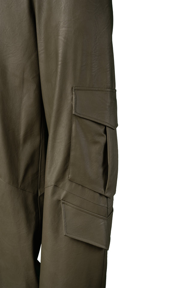 PANTALONE ECOPELLE CARGO