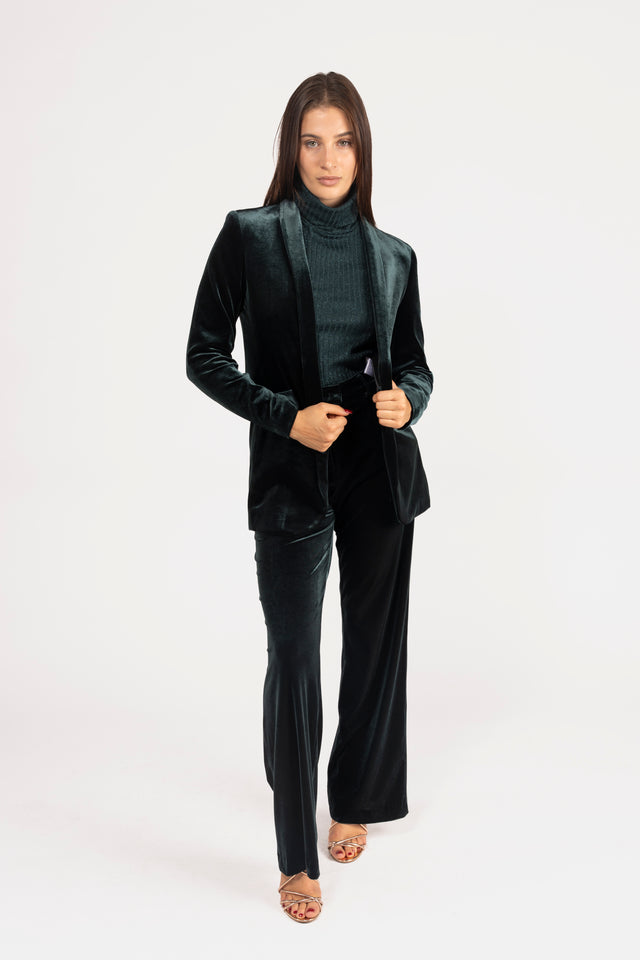 GIACCA VELLUTO SCIALLE