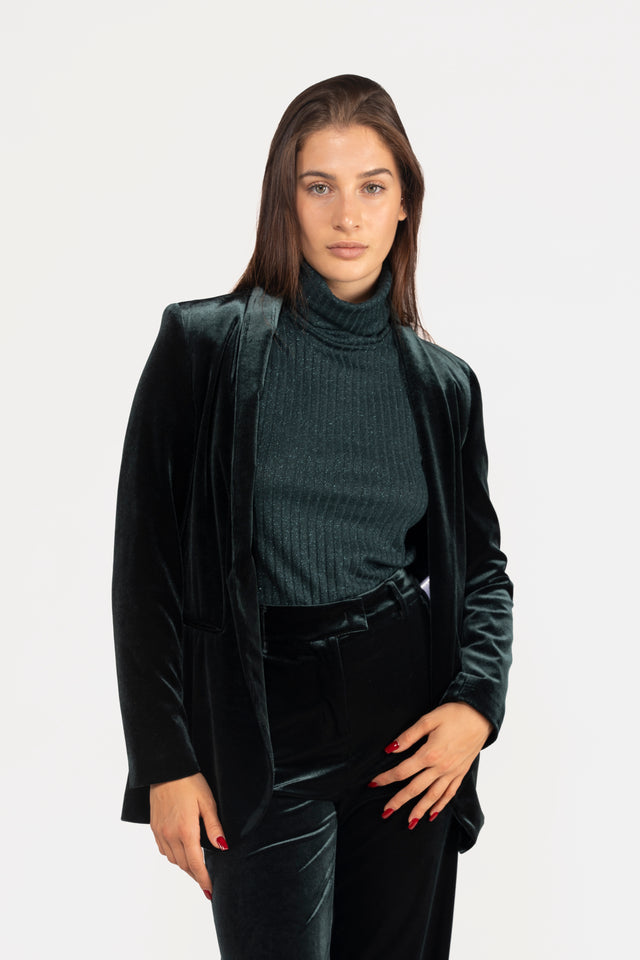 GIACCA VELLUTO SCIALLE