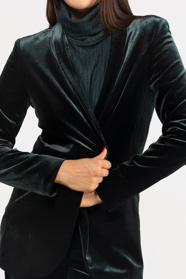 GIACCA VELLUTO SCIALLE