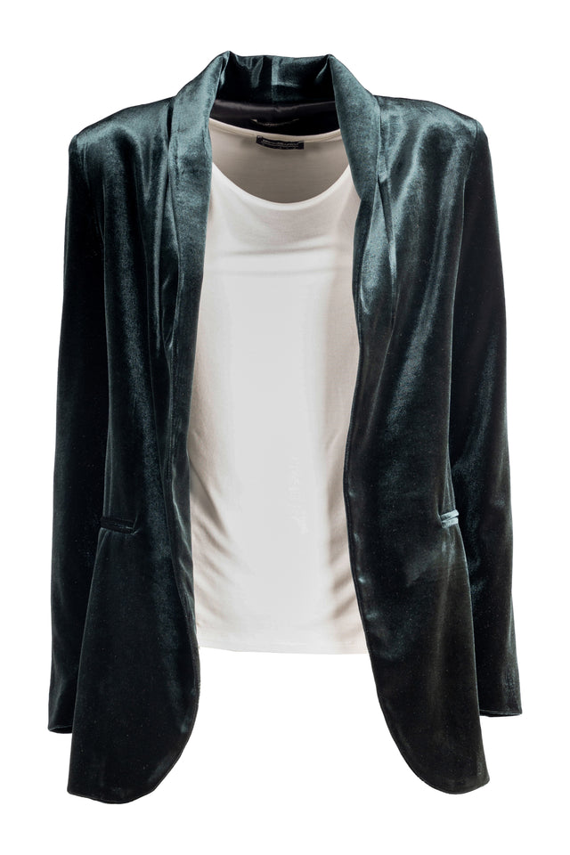 GIACCA VELLUTO SCIALLE