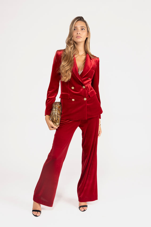 PANTALONE VELLUTO PALAZZO