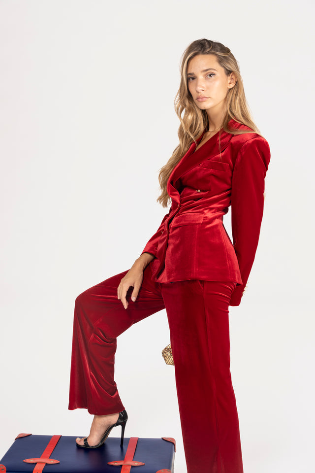 PANTALONE VELLUTO PALAZZO