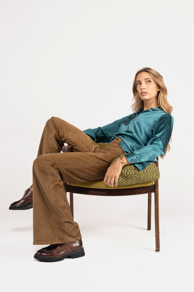 PANTALONE AMBER VELLUTO COSTA